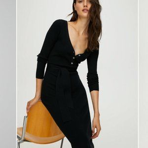 The Group by Babaton Aritzia Henley Sweater Dress